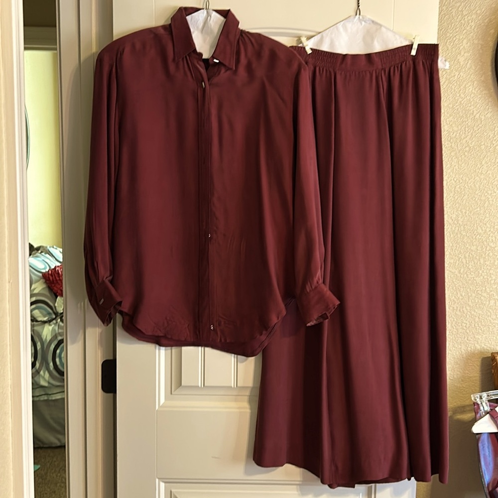 Aurora Clothing skirt and shirt